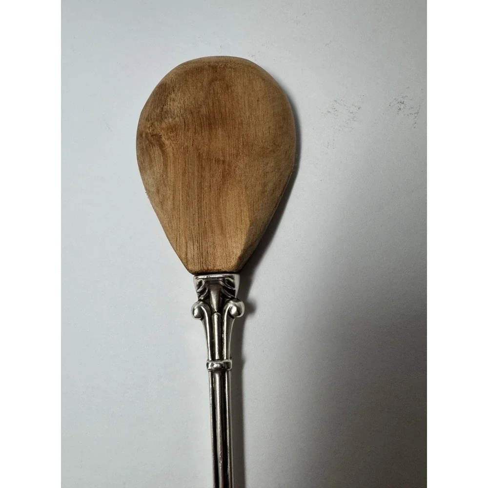 Mud Pie Serving Spoon 12.5 Silver Plated Holiday Twas The Night Before Christmas
